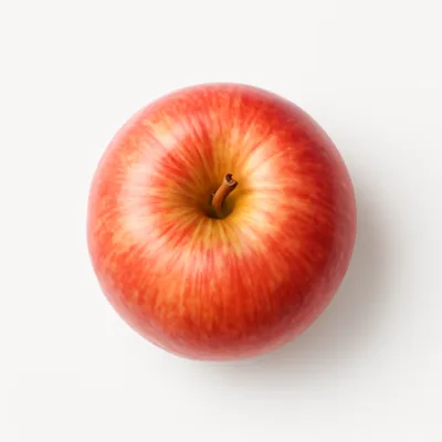 Illustration of apples, raw, gala, with skin