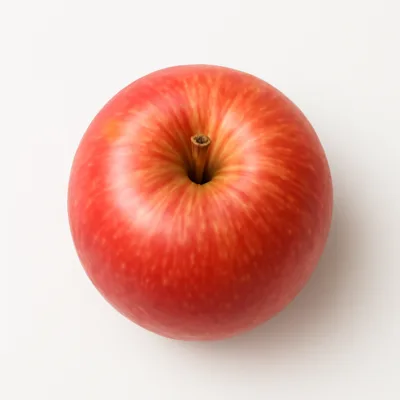 Illustration of apples, raw, golden delicious, with skin
