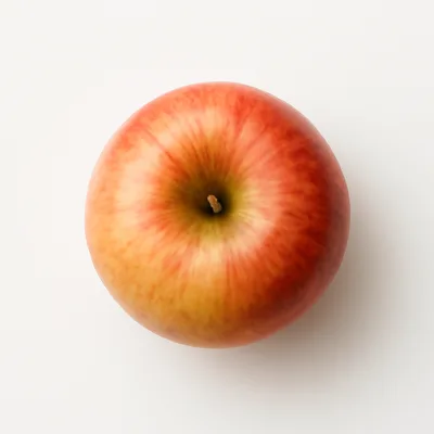 Illustration of apples, raw, red delicious, with skin