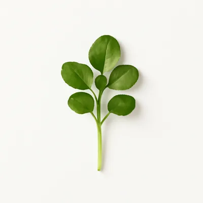 Illustration of cress, garden, raw