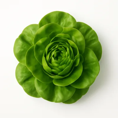 Illustration of lettuce, butterhead (includes boston and bibb types), raw