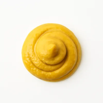 Illustration of mustard, prepared, yellow