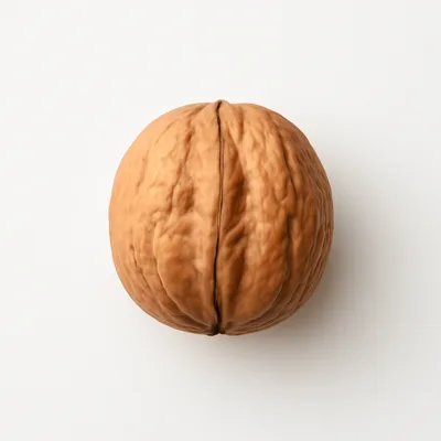 Illustration of nuts, walnuts, black, dried