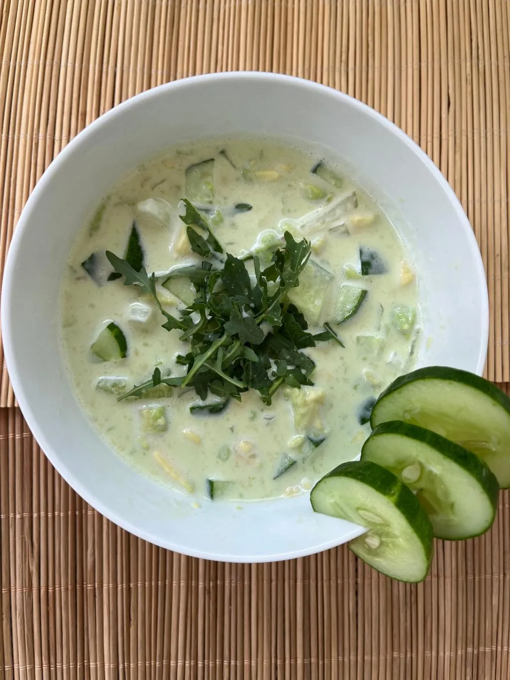 Cold Almond Soup, cooked by Katja